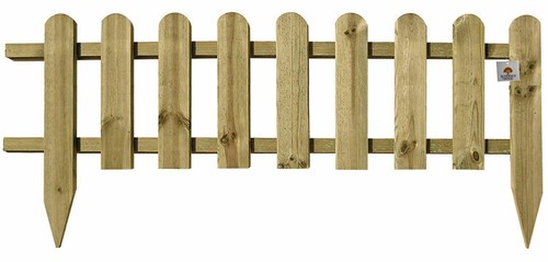 Large wooden panel picket - wooden,
