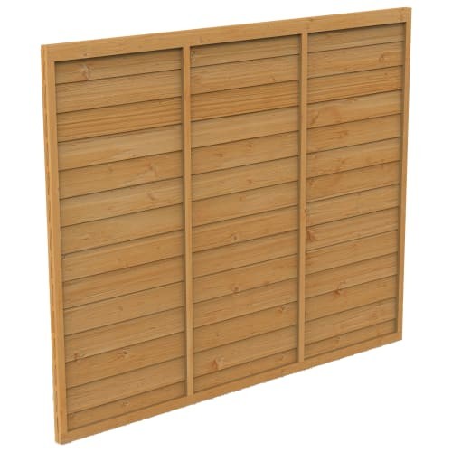 Overlap fence panel 6x5ft - fence, dip