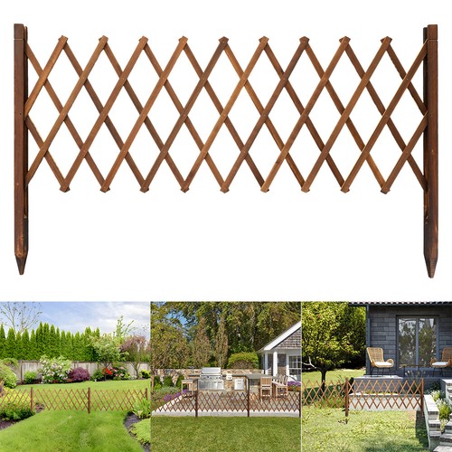 Retractable solid wooden fence - solid,