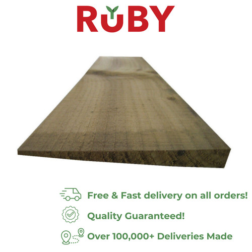 Ruby featheredge treated - ruby,