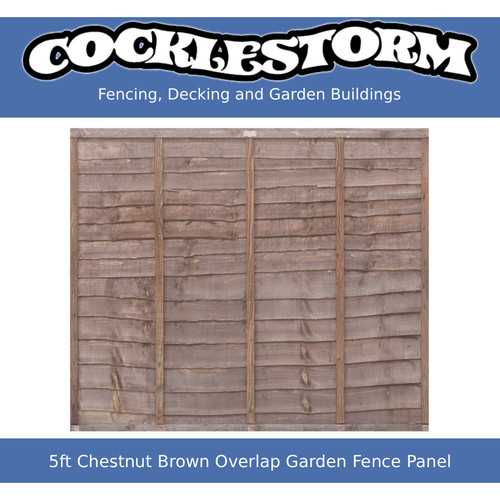 5ft high 6ft - 6ft, chestnut